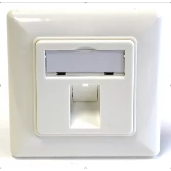 EFB Elektronik 1-porttinen kehyssarja Keystone-moduuleille, DIN 49075, puhtaanvalkoinen (RAL 9010)