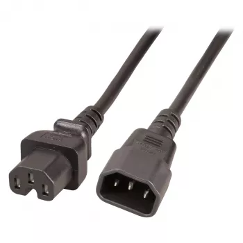 EFB Electronics Hot Appliance -jatkojohto C14 180° - C15 180° musta 3 m 3 x 1,00 mm² VDE (EK585.3V2)
