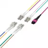 EFB ELEKTRONIK MPO-PLUS(F)-LC trunk-kaapeli OM4 8 kuitua tyyppi B LSZH erikavioletti 3 m