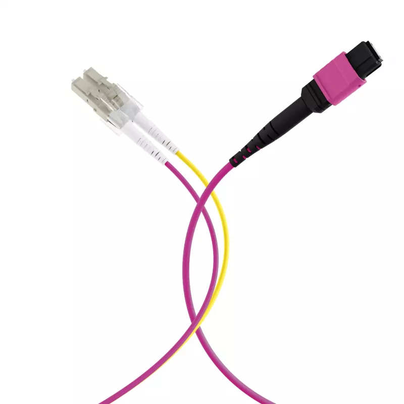 EFB ELEKTRONIK MPO-PLUS(F)-LC trunk-kaapeli OM4 8 kuitua tyyppi B LSZH erikavioletti 3 m