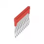 Weidmüller ZQV 1.5N/10 RD poikittaisliitin, 10-napainen, 1,5 mm², punainen, Wemid, 20 kpl