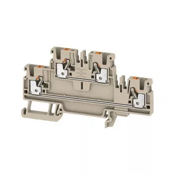 Weidmüller läpivientiliitin A2T 2.5, 2,5 mm², beige, PUSH IN