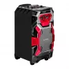 Leicke DJ ROXX TROLLEY PRO kannettava PA-kaiutinjärjestelmä Bluetoothilla, 100W RMS, 10 tuuman woofer, LED-valot, trolley, mikrofoni, kaukosäädin