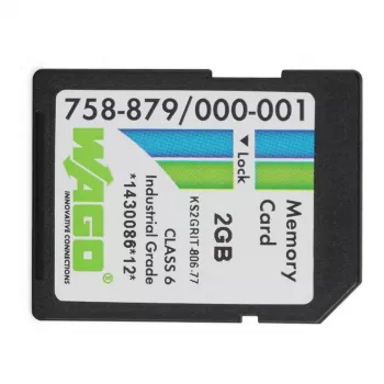 WAGO 758-879/000-001 - 2 GB - SD - NAND - 20 MB/s - 17 MB/s - musta