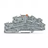 WAGO TOPJOB S N-erotusliitin PE:llä, 3-johdin, Push-in CAGE CLAMP, harmaa, 2003-6644