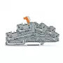 WAGO TOPJOB S N-erotusliitin PE:llä, 3-johdin, Push-in CAGE CLAMP, harmaa, 2003-6644