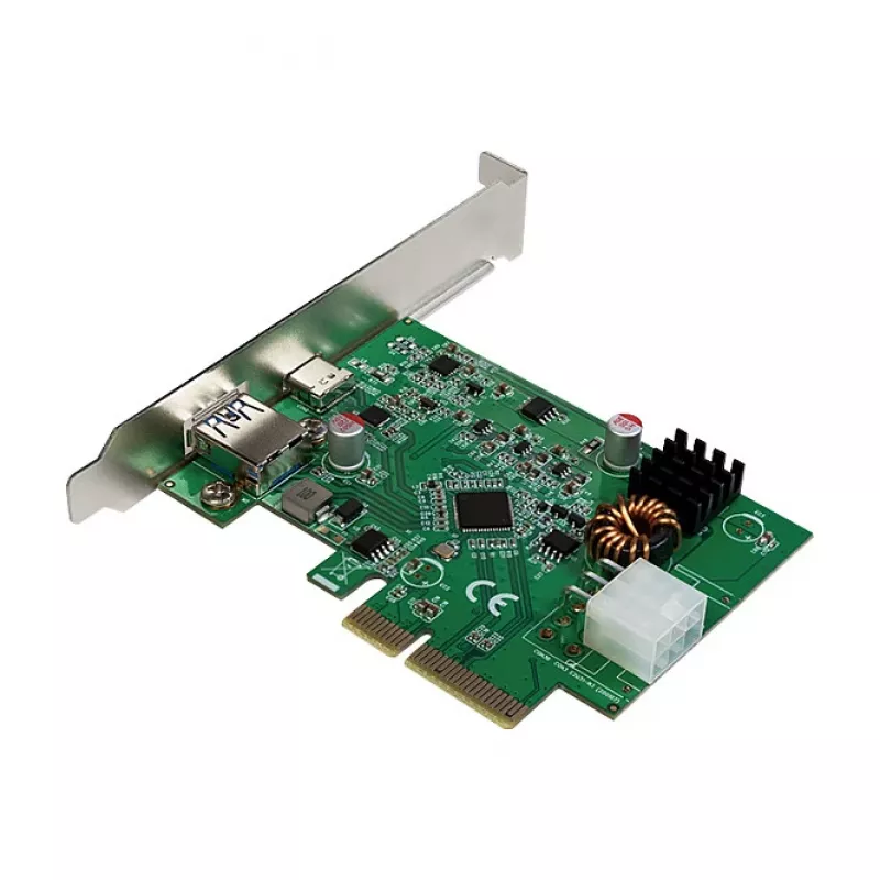 LogiLink PCI Express USB 3.2 -kortti, 5 Gbps, 2 ulkoista + 3 sisäistä USB-A-porttia