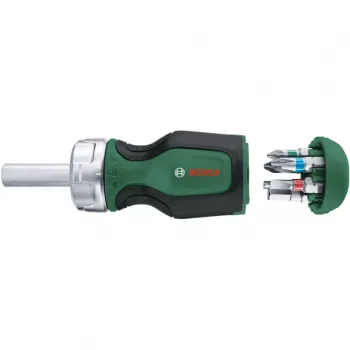 Bosch 1600A032UY räikkäruuvinväännin 12 bitsillä (25 mm) S2-teräs, 1/4
