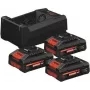 BOSCH 0615V0005X 3x EXBA 18V 4.0Ah + GAL 12V/18V-80 laturisarja