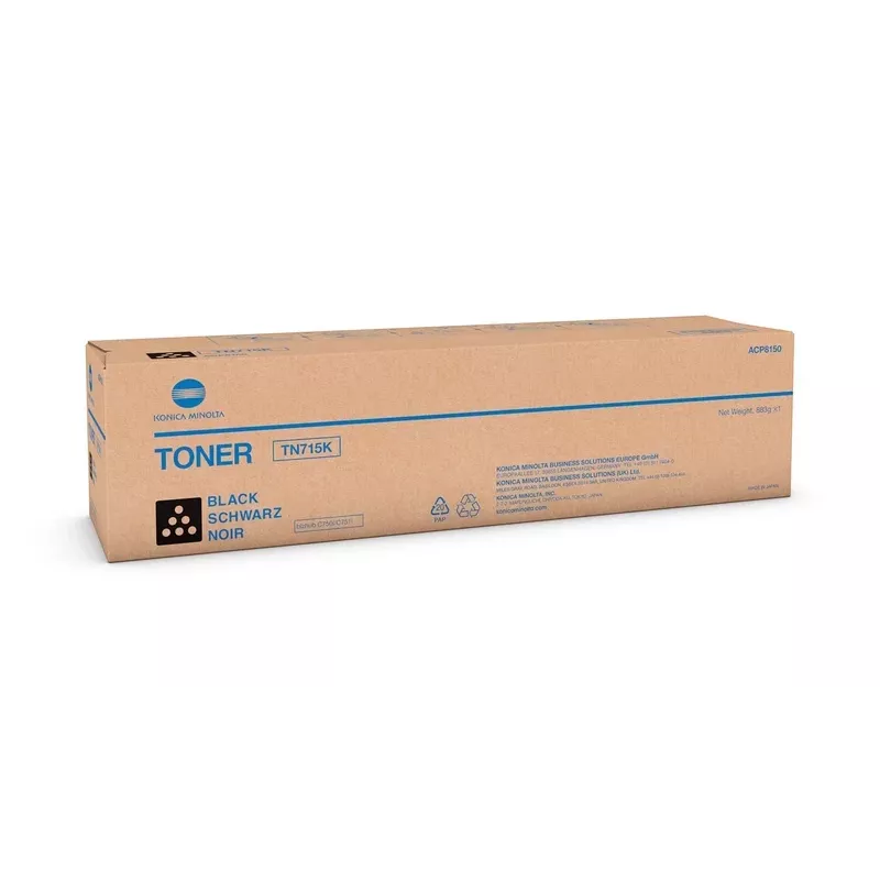 Konica Minolta TN-715K värikasetti musta ACP8150 Bizhub C750i/C650i