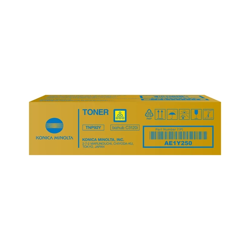 Konica Minolta TNP-92Y keltainen värikasetti AE1Y250 bizhub C3120i