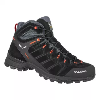 SALEWA Alp Mate Mid WP vaelluskengät Black Out/Fluo Orange UK 11 (EU 46)