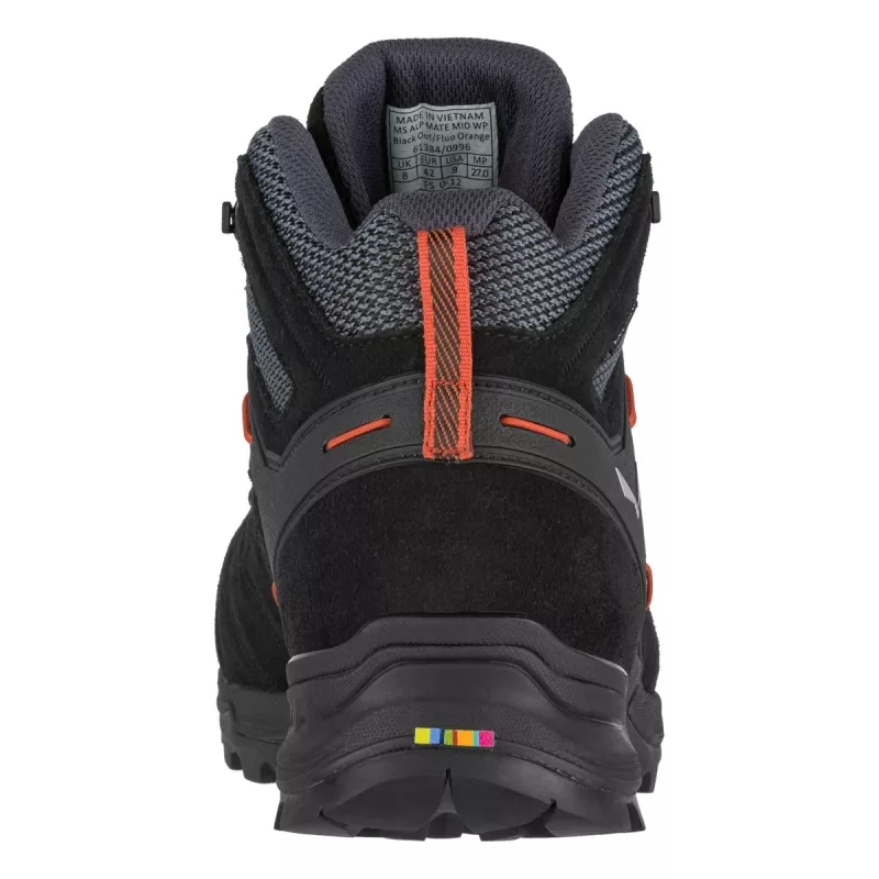 SALEWA Alp Mate Mid WP kengät Black Out Fluo Orange UK 12 (47)