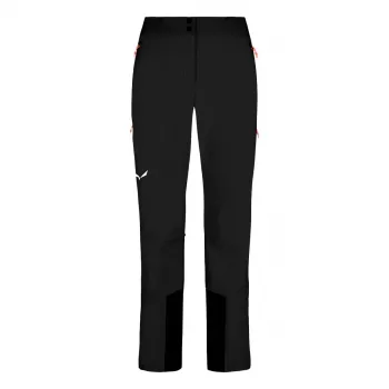 Naisten skitourinkihousut Salewa Sella DST Black