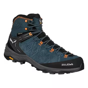 SALEWA kengät Alp Trainer 2 Mid GTX Dark Denim Fluo Orange UK 8.5 (42.5)