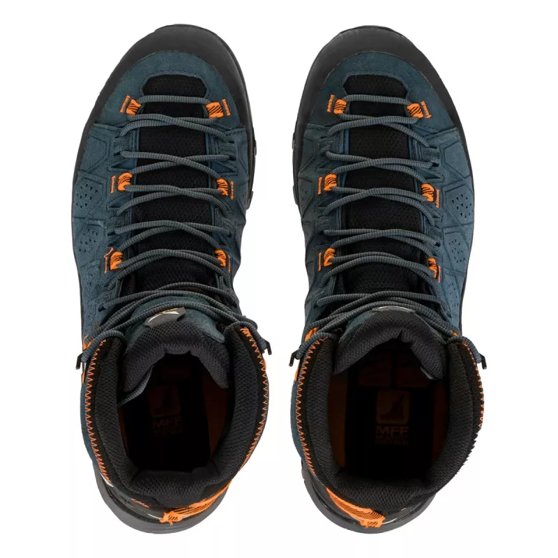 SALEWA Alp Trainer 2 Mid GTX vaelluskengät - Dark Denim / Fluo Orange - UK 9 (EU 43)