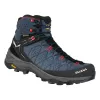 SALEWA Alp Trainer 2 Mid GTX -naisten vaelluskengät - Java Blue/Fluo Coral - UK 4 (EU 36,5)