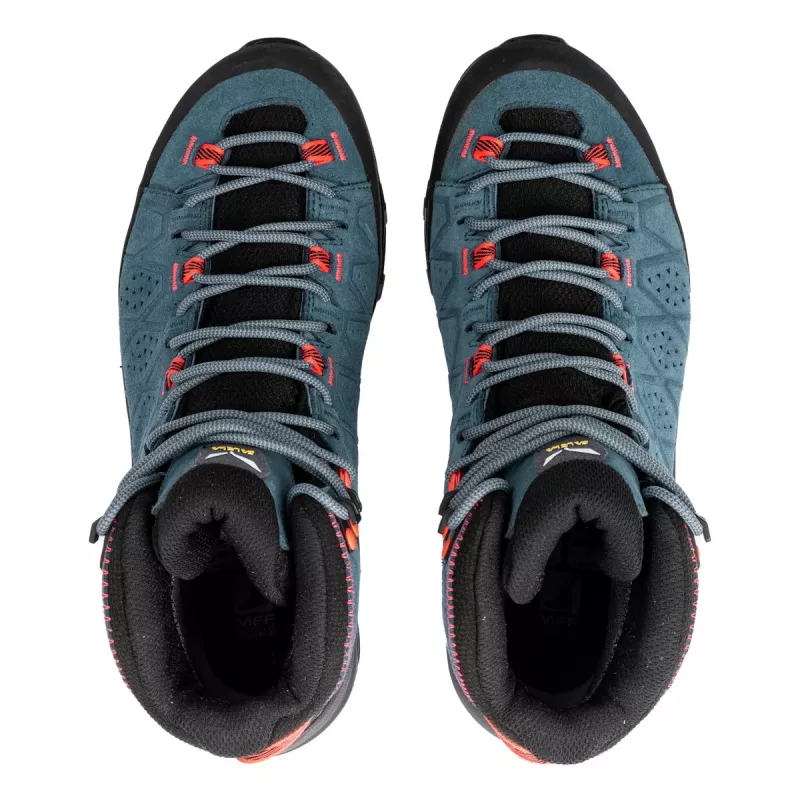 SALEWA Alp Trainer 2 Mid GTX -naisten vaelluskengät - Java Blue/Fluo Coral - UK 6 (EU 39)