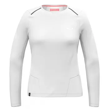 Naisten Salewa Pedroc Dry Tee collegepaita - valkoinen