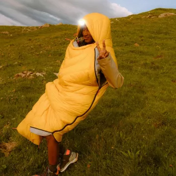 Salewa Puez RDS Down -1 Gold Right makuupussi