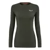 Naisten lämpöpaita Salewa Cristallo - Dark Olive