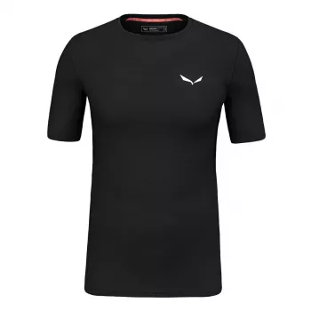 Salewa Cristallo Warm merinovillainen T-paita - Black Out, koko S