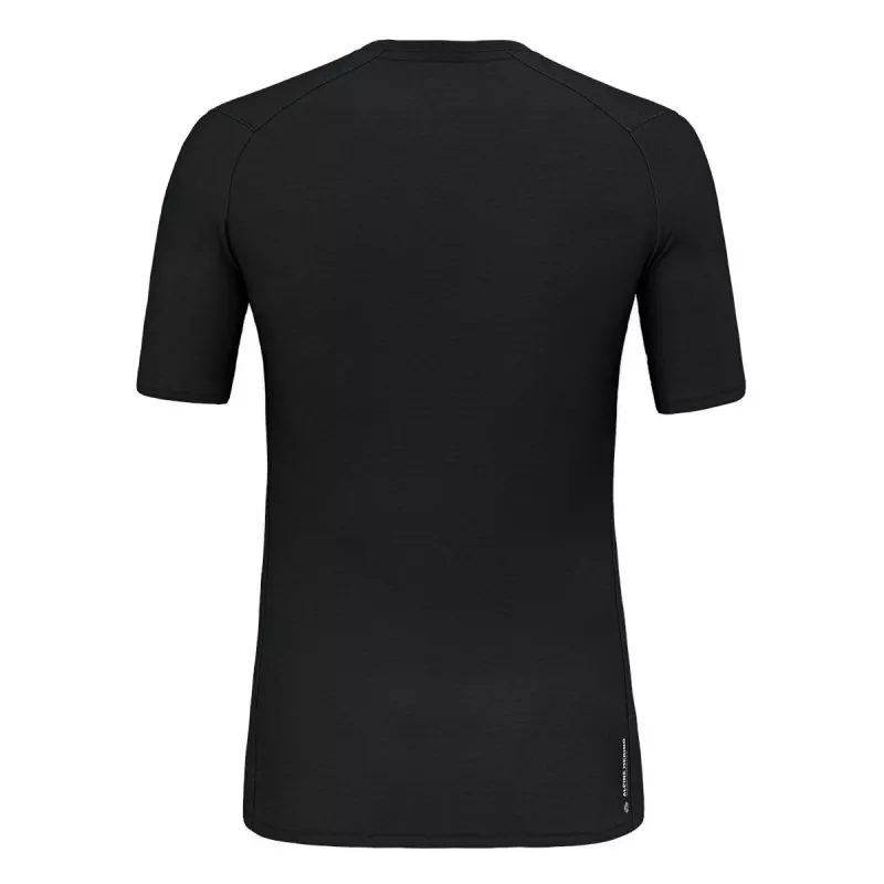 Salewa Cristallo Warm merinovillainen T-paita - Black Out, koko S