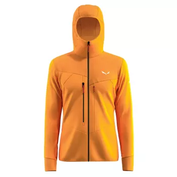 SALEWA Hooded Fleece Jacket Turmeric L