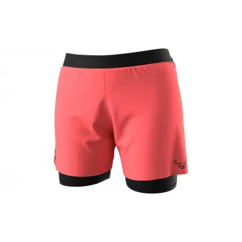 SALEWA Women's Dynafit Alpine Pro 2/1 Running Shorts - Cabana/Black Out, koko S