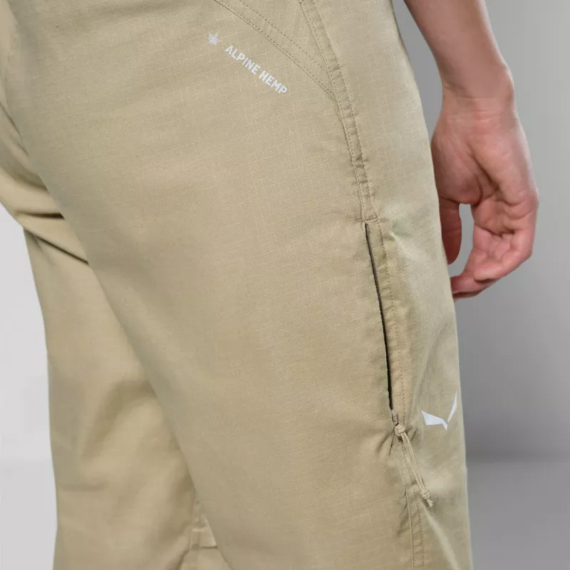 Salewa Agner Hemp Ripstop naisten housut - Quicksand - Koko M