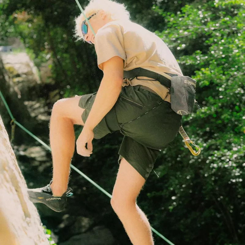 Salewa Agner Hemp Ripstop shortsit - Dark Olive - Koko S
