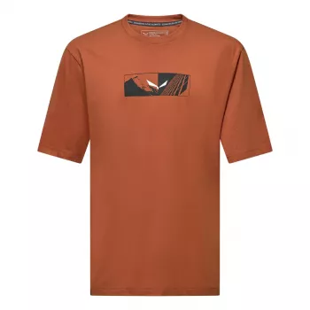 Salewa Eagle Hybrid Loose t-paita - Coffee Brown, koko L