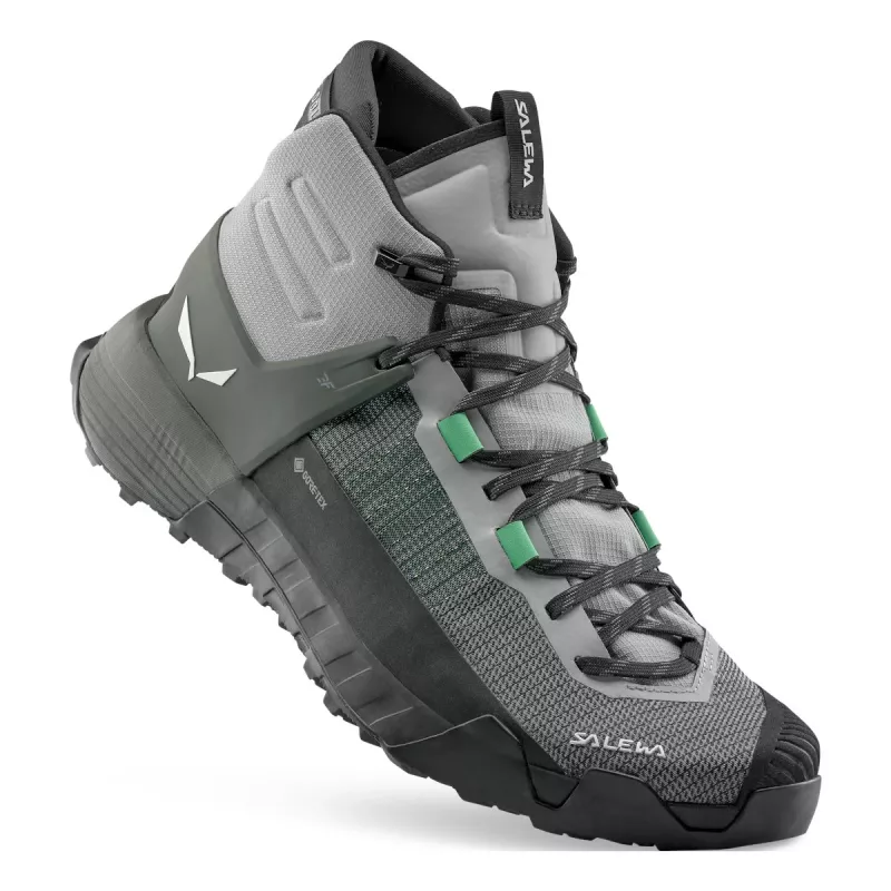 Salewa Wildfire NXT Mid GTX vaelluskengät - Alloy/Dark Olive - UK 11.5 (EU 46.5)