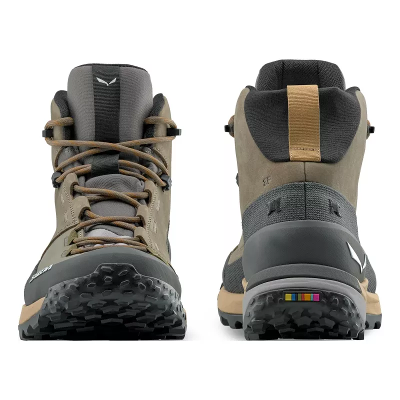SALEWA Puez Leather Mid kengät PT Bungee Cord-Onyx UK 8
