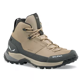 SALEWA Puez Leather Mid PTX kengät naisten Quicksand Onyx UK