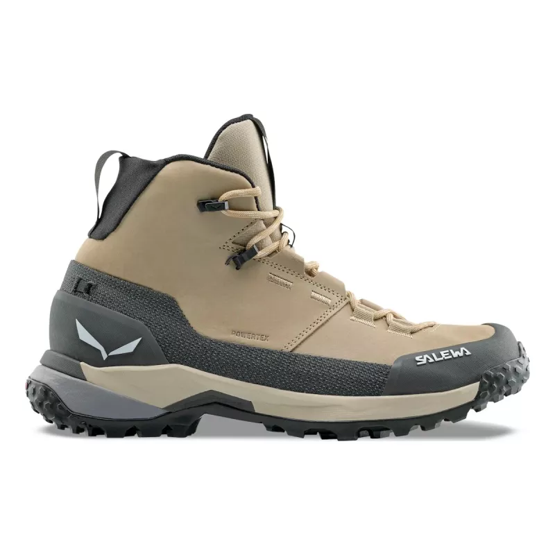 SALEWA Puez Leather Mid PTX kengät naisten Quicksand Onyx UK