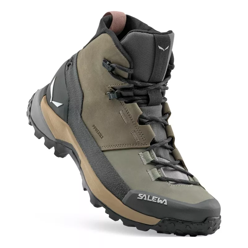 SALEWA kengät Puez Leather Mid PTX Bungee Cord-Onyx UK 5.5