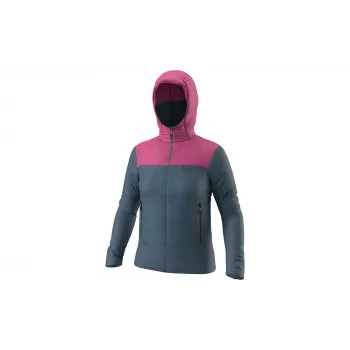 SALEWA naisten Dynafit Radical PRL Hood takki eristetty hupullinen takki - Magenta, koko M