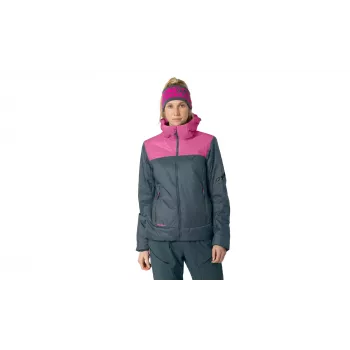 SALEWA naisten Dynafit Radical PRL Hood takki eristetty hupullinen takki - Magenta, koko M