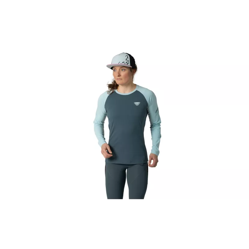 SALEWA Women's Dynafit Alpine Pro L/S Tee - Cloud Blue, Koko L