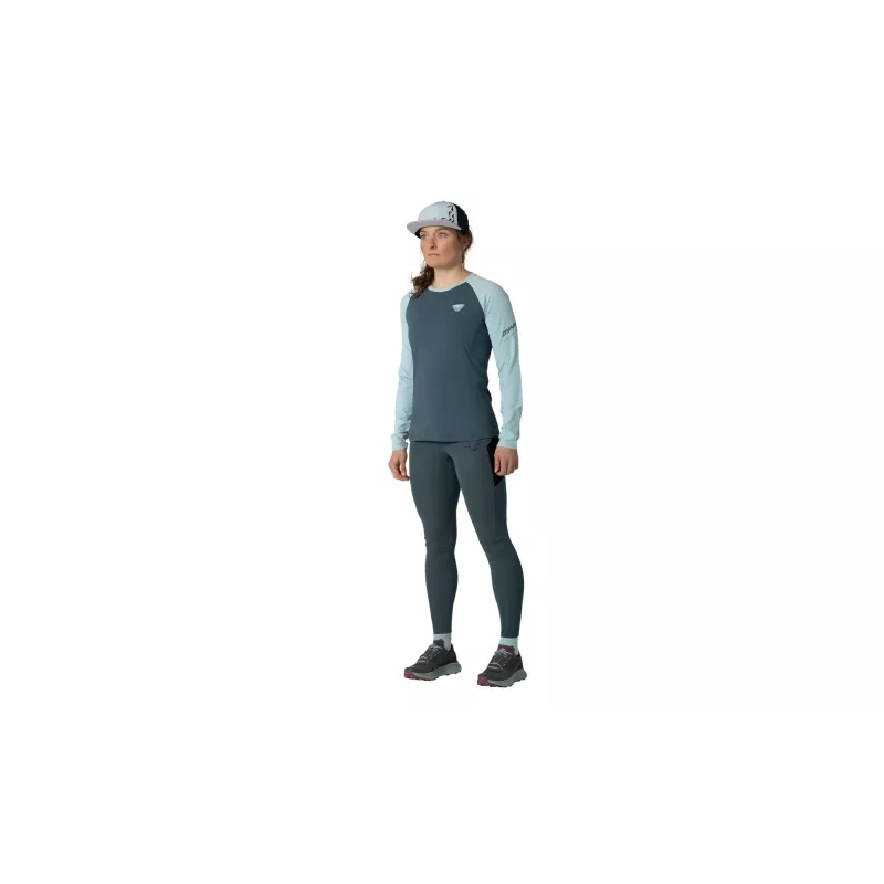 SALEWA Women's Dynafit Alpine Pro L/S Tee - Cloud Blue, Koko L