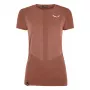 Salewa Zebru Medium Warm merinovilla t-paita naisten Etruscan Red L