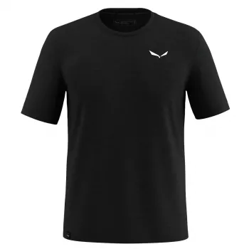 Salewa Eagle Minilogo AM T-Shirt - Black Out, Koko M