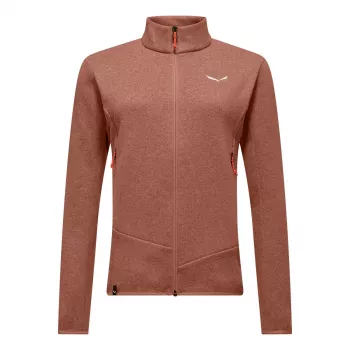 SALEWA Puez Rocca PL naisten fleece-takki Etruskischrot