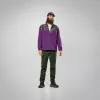 Salewa Eagle Anniversary -vetoketjullinen collegepaita Plum XL
