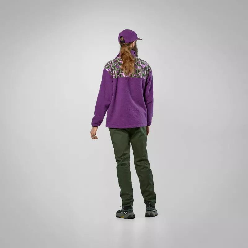 Salewa Eagle Anniversary -vetoketjullinen collegepaita Plum XL