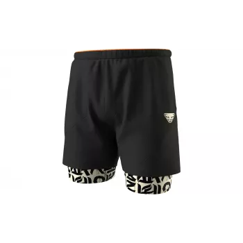 SALEWA Dynafit Trail 2-in-1 juoksushortsit - Black Out/Overcast - koko S