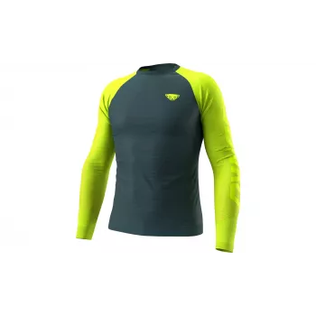 SALEWA Dynafit Ultra S-Tech L/S Tee - Ultra Yellow, koko L/XL