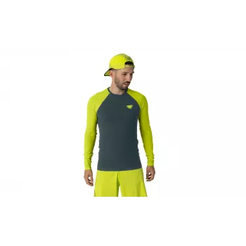 SALEWA Dynafit Ultra S-Tech L/S Tee - Ultra Yellow, koko L/XL