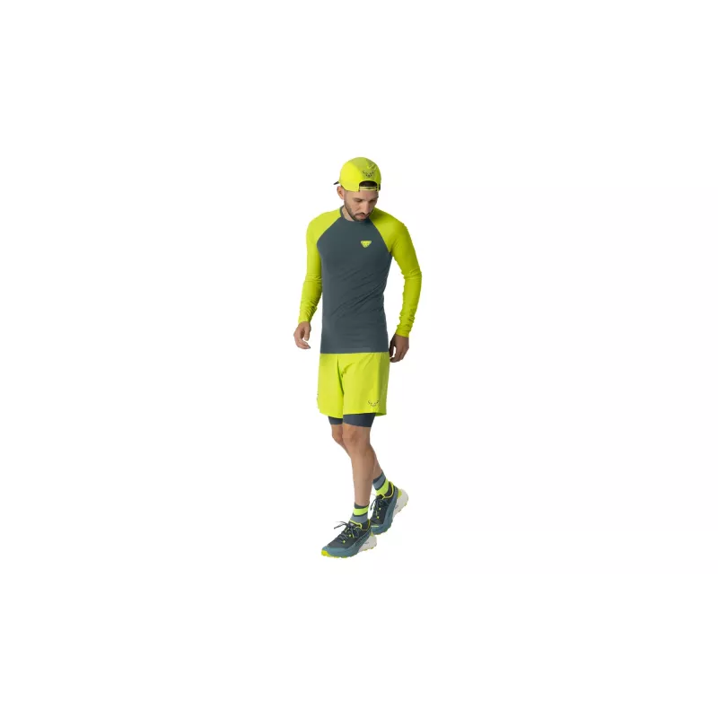 SALEWA Dynafit Ultra S-Tech L/S Tee - Ultra Yellow, koko L/XL